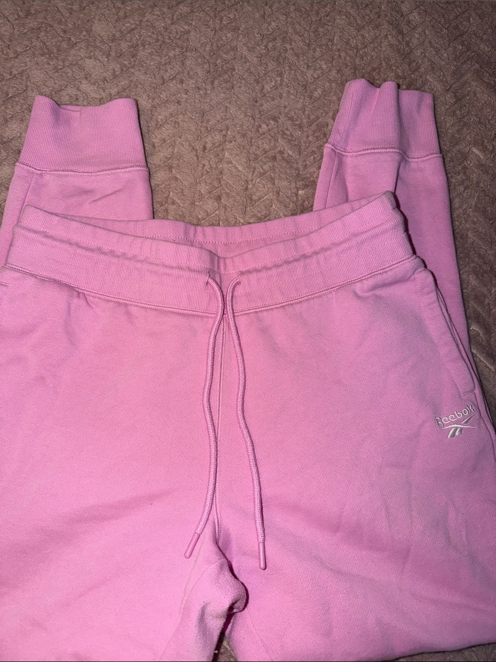 Reebok  Pink Jogger Sweatpants